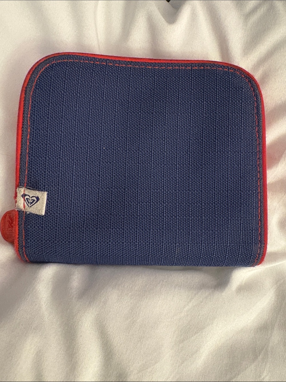 Roxy Denim Wallet with Red Floral Accent - Picture 2 of 8